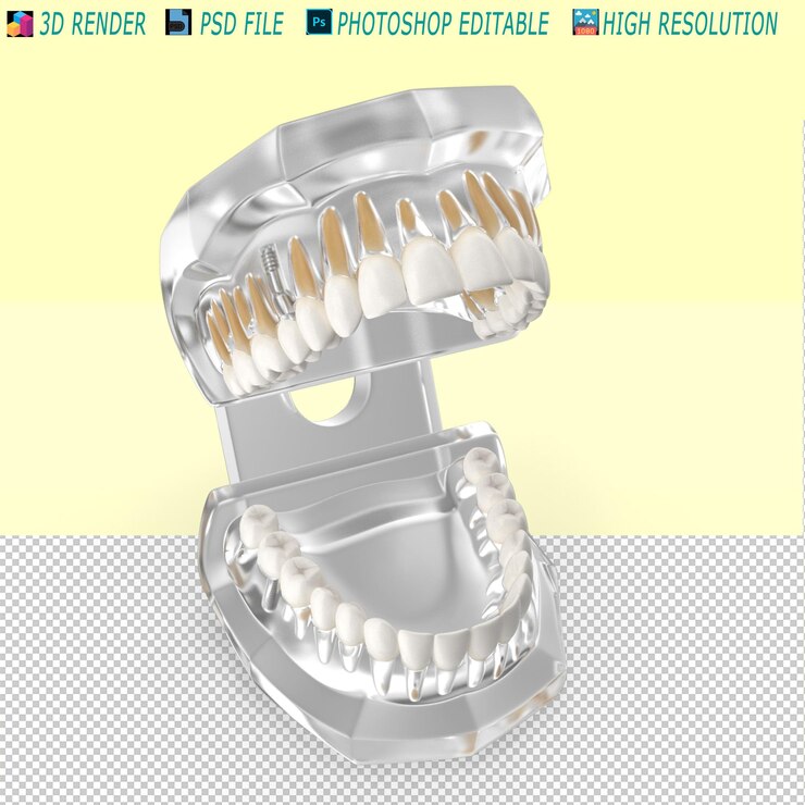 PSD file psd 3d dell'anello dentale