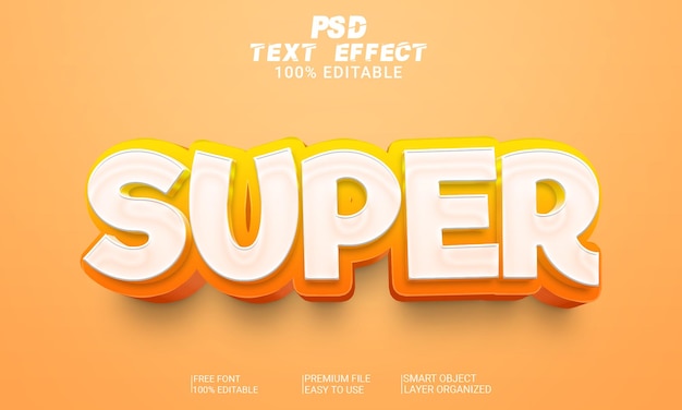 File PSD con effetto testo super 3D