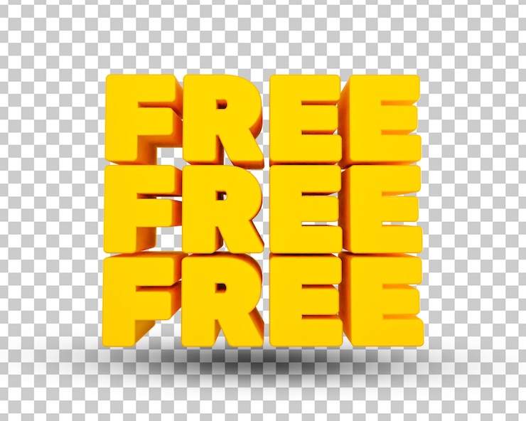 PSD file psd di testo 3d gratuito con sfondo trasparente