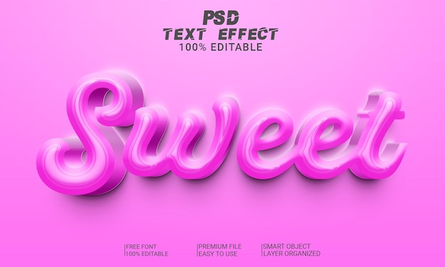 File PSD effetto testo 3d