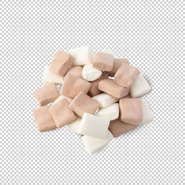 File Psd ritaglio marshmallow