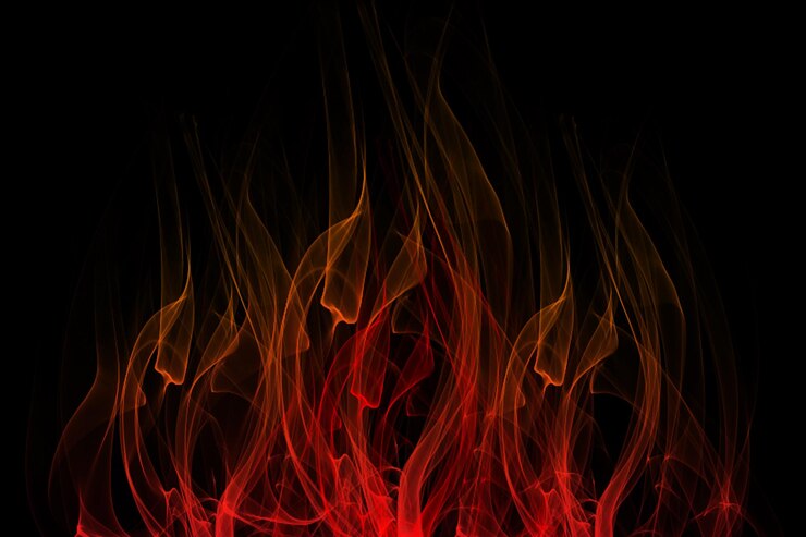 PSD file psd visivo di fuoco a tema oscuro