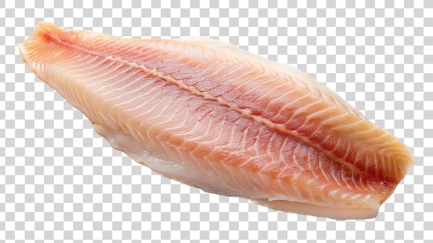 PSD filet de poisson frais cru isolé sur fond transparent