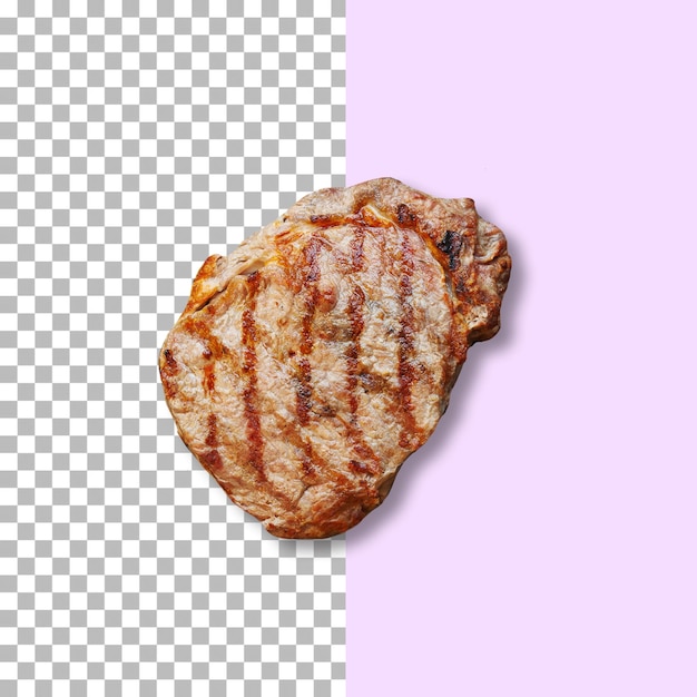 Filete de ternera tbone a la parrilla aislado sobre fondo transparente