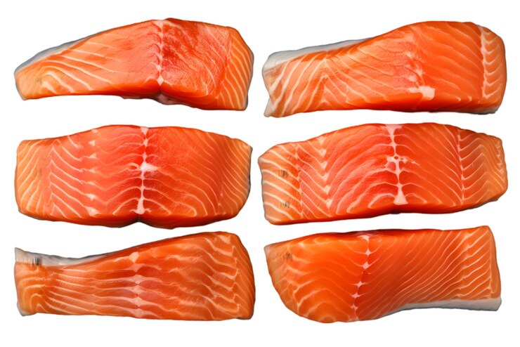 PSD filetes de salmón fresco