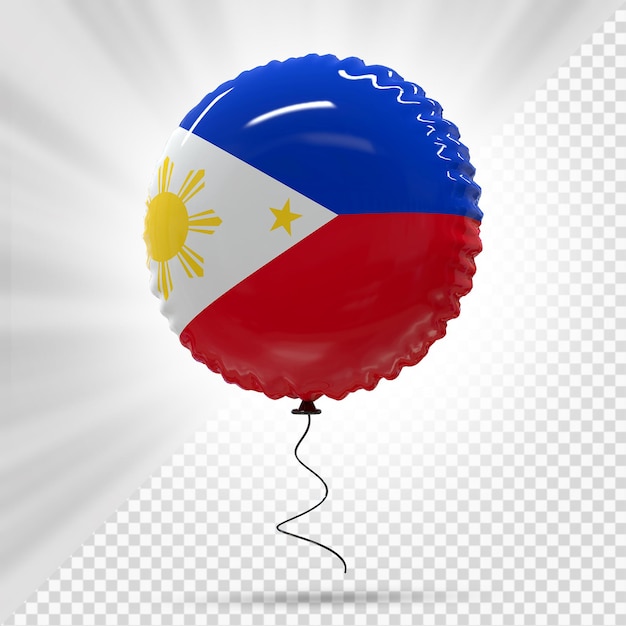 PSD filipinas globo bandera modelo 3d