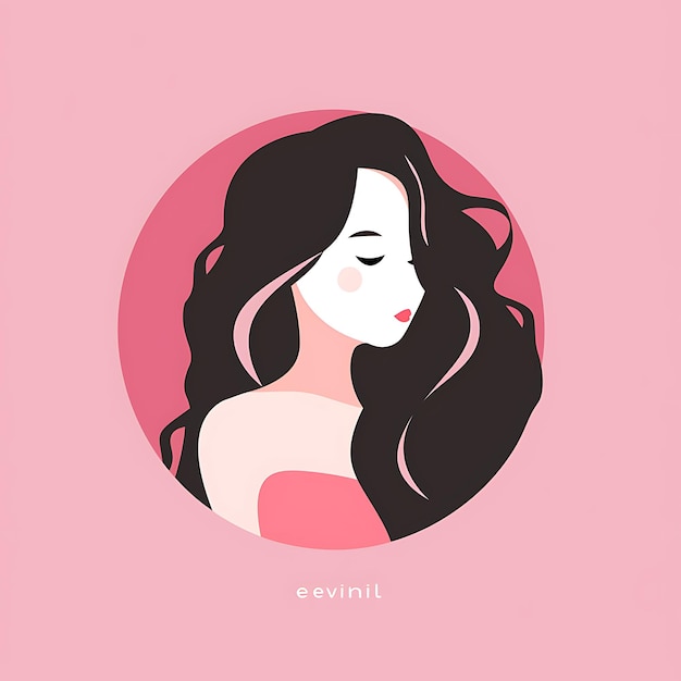 PSD une fille mignonne graphique vectoriel plat simple minime freepik svg