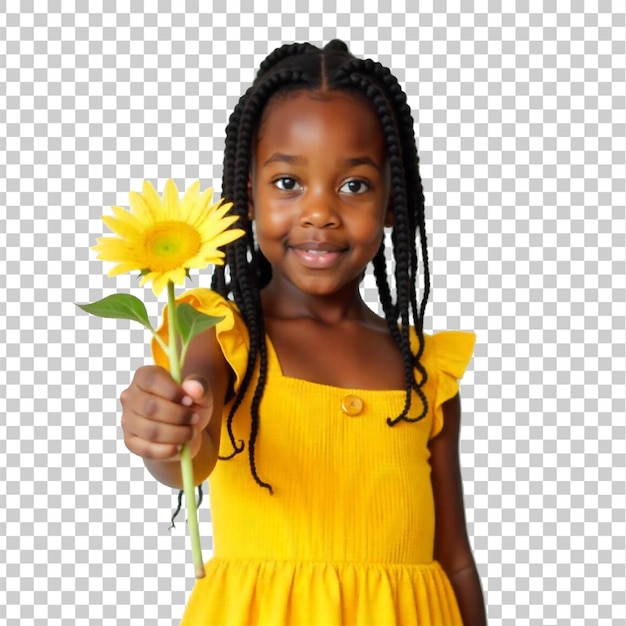 La fille avec le tournesol
