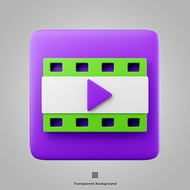 Film 3D-Icon-Illustartion
