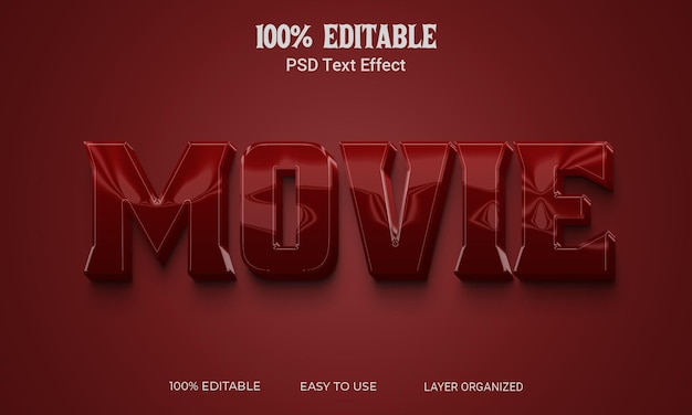 Film 3d-texteffekt