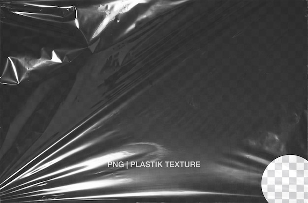 Film plastique transparent PSD isolé sur le fond