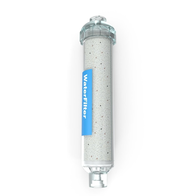 Filtre à eau 3D réaliste Fichiers PSD Purification détaillée et équipement ménager Art