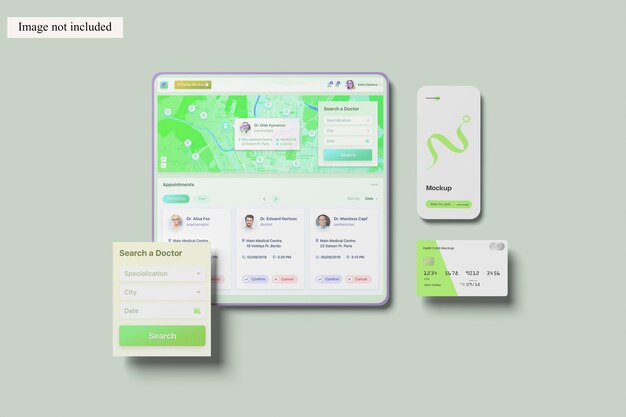finance ui screen mockup for showcasing your ui design to clients