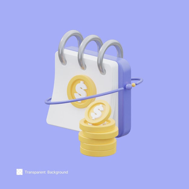 Finanzsymbol 3d-rendering-illustration