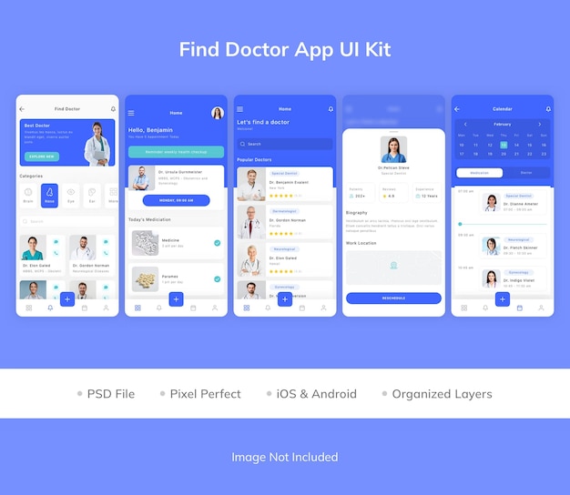 Finden sie das doctor app ui kit