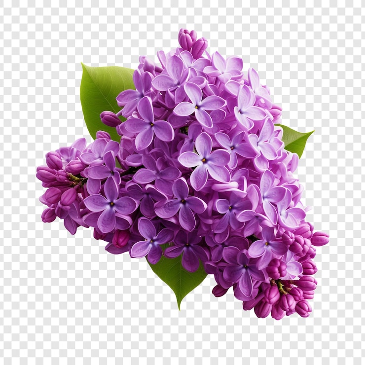 PSD fiore di lilla png isolato su sfondo trasparente