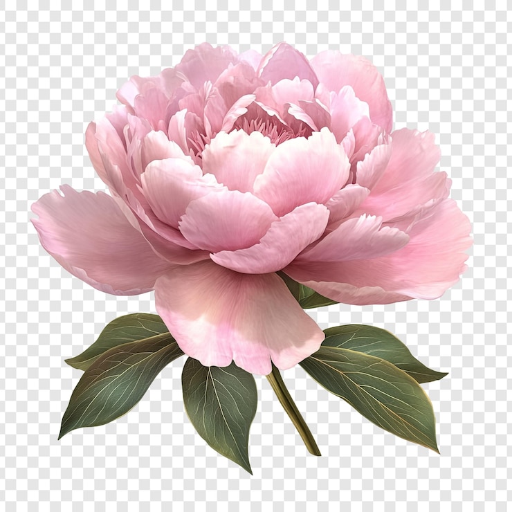 PSD fiore di peonia rosa