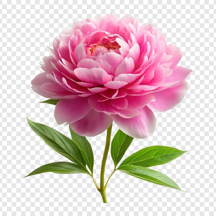 PSD fiore di peonia su sfondo bianco