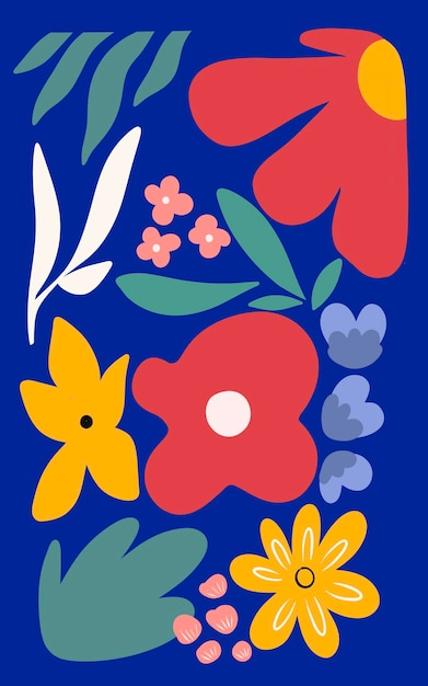 fiori di pop astratto