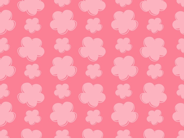 Fiori rosa su sfondo rosa che ripetono un disegno a raster