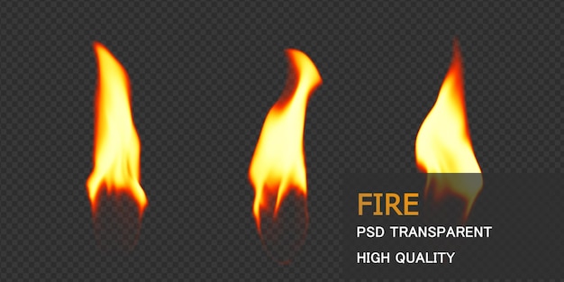 PSD fire candle texutre png design premium psd
