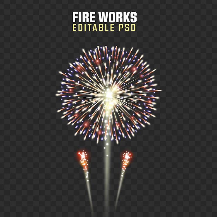 Fireworks PSD Premium Gráfico para Proyectos de Diseño Festivo