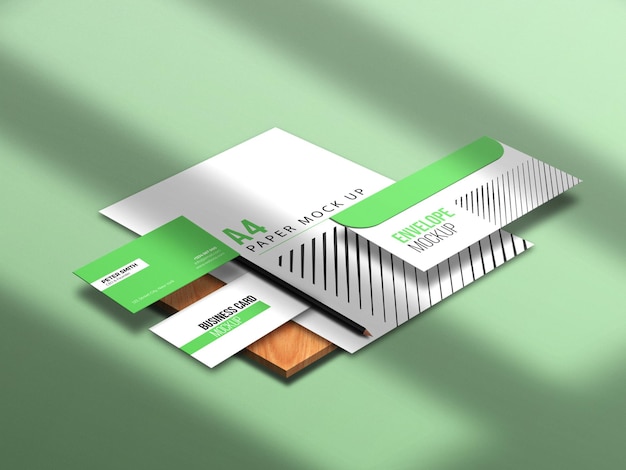 Firmenbranding-briefpapier-mockup-set