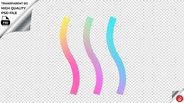 PSD firsheat icono vectorial arco iris de colores psd transparente