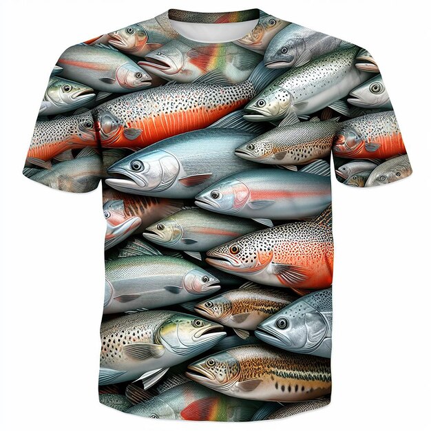 PSD fischerei-t-shirt-design