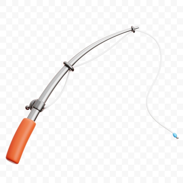Fischerstab 3D-Bild