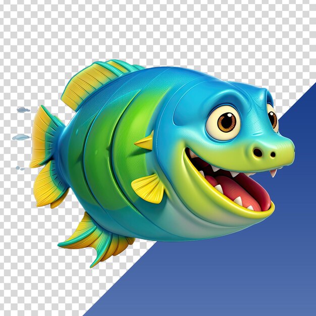 PSD a fish with a mouth that has the mouth open