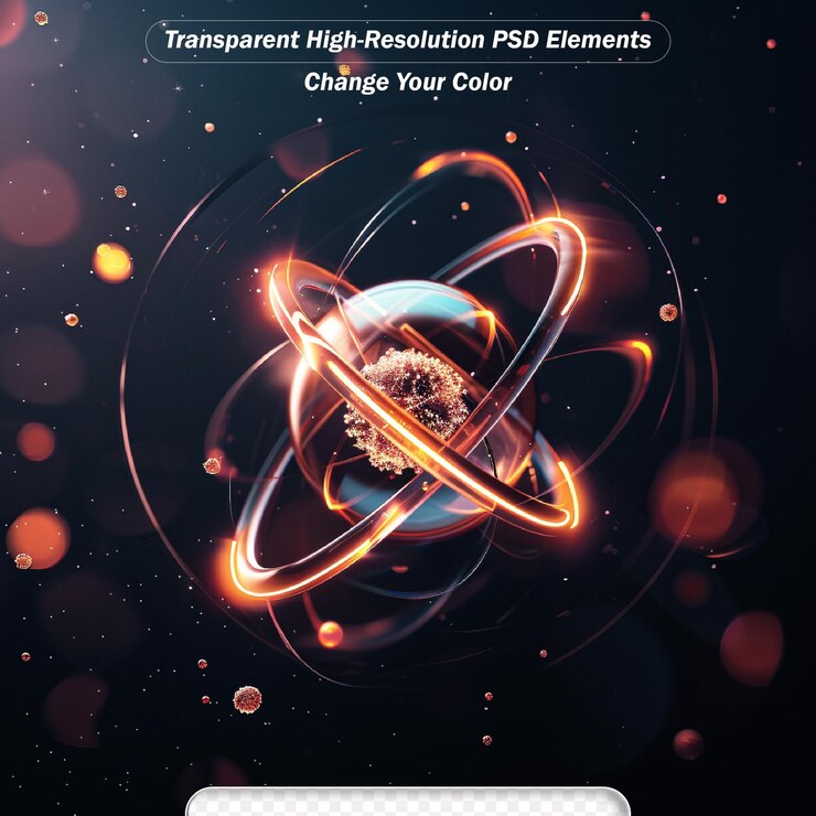 PSD física nuclear concepto científico idea de genio investigación innovadora