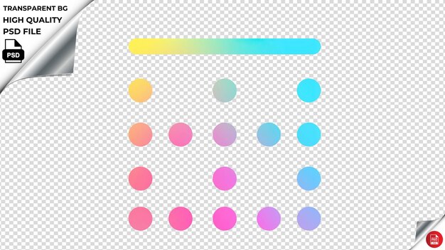 PSD fisrbordertop ícone vetorial arco-íris colorido psd transparente