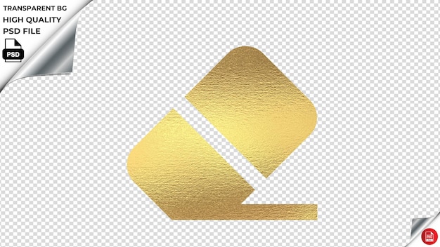 PSD fisstruckmoving icono vectorial de textura de oro psd transparente