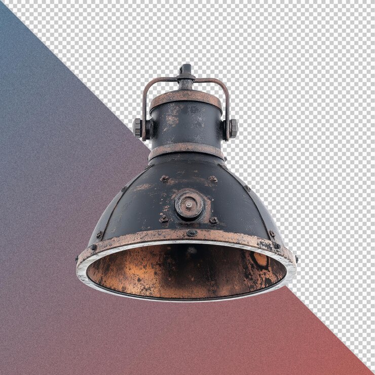 PSD fissura per lampadine pendenti industriali d'epoca