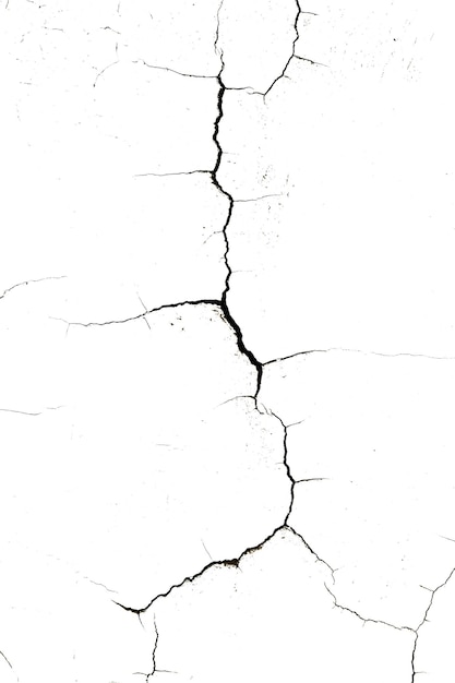 PSD fissures au sol vue de dessus tremblement de terre fissuration trous