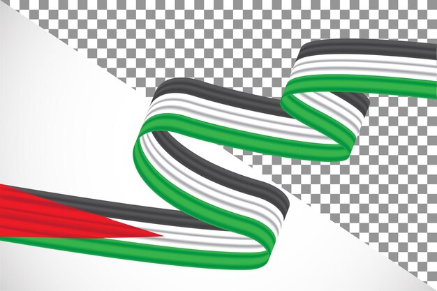 PSD fita 3d da bandeira da palestinaabc13