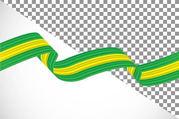 PSD fita 3d da bandeira do brasil37