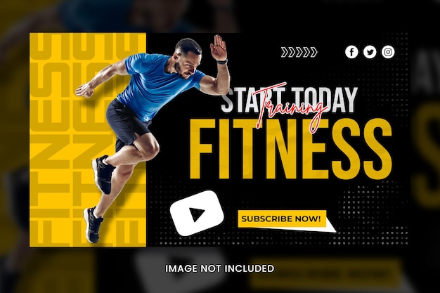 Fitness-Banner YouTube-Miniaturbild