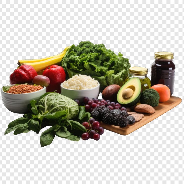 PSD fitness comida estilo aislado png con fondo blanco generativo ia