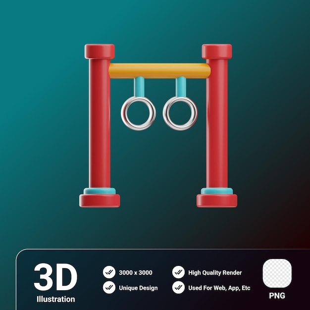 PSD fitness y dieta gimnasia ilustración 3d