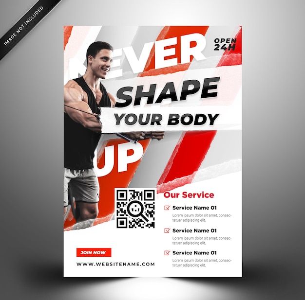 Fitness-flyer-poster-vorlage