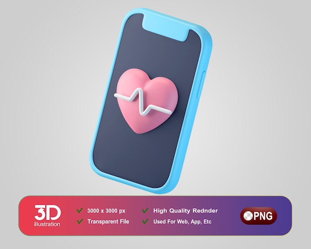 Fitness y Gimnasio Iconos 3D Smartphone