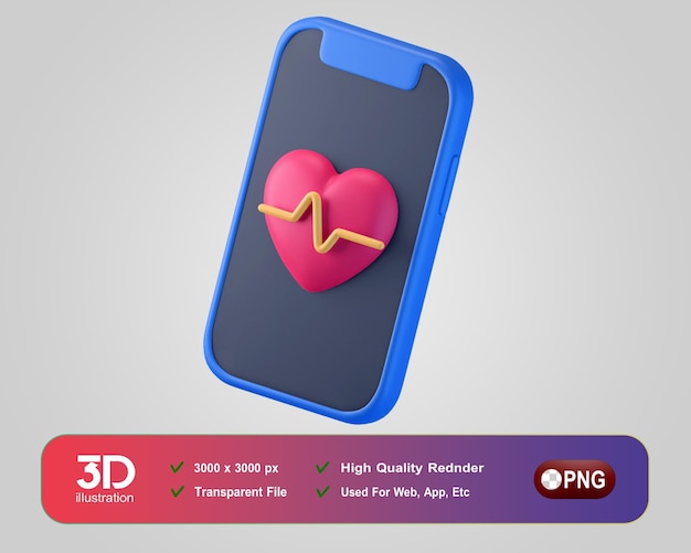 Fitness y Gimnasio Iconos 3D Smartphone