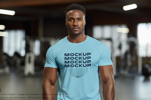 Fitness-T-Shirt-Mockup für Trainer