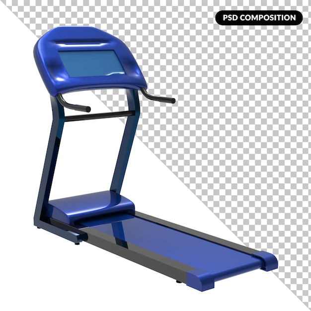 Fitnessgeräte isoliert 3d