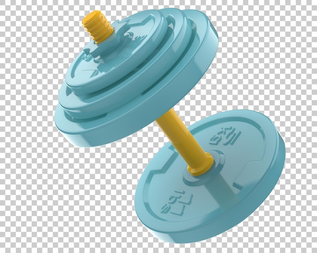Fitnessgeräte isoliert auf transparentem Hintergrund, 3D-Darstellung