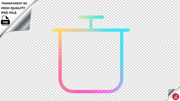 PSD fitrpot icono vectorial arco iris de colores psd transparente