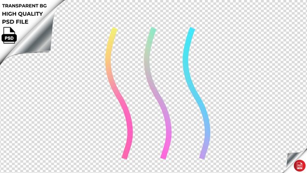 PSD fitsheat icono vectorial arco iris de colores psd transparente