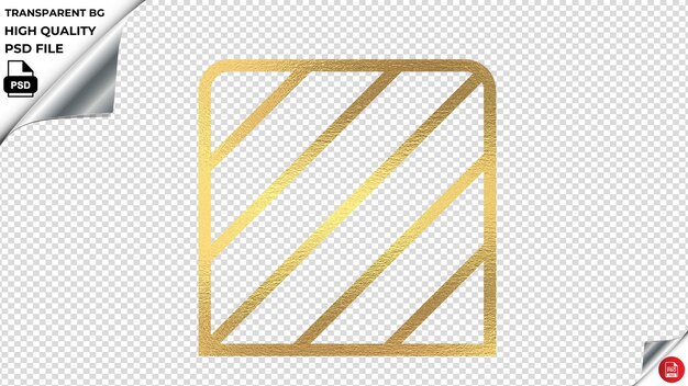PSD fitslidershsquare icono vectorial de textura de oro psd transparente